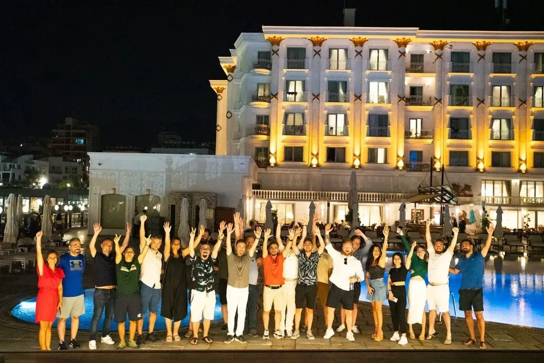The Keepnet team celebrating together