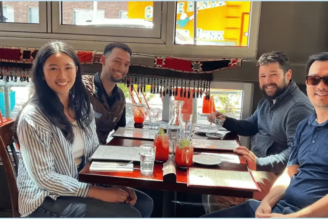 Keepnet colleagues at a team lunch