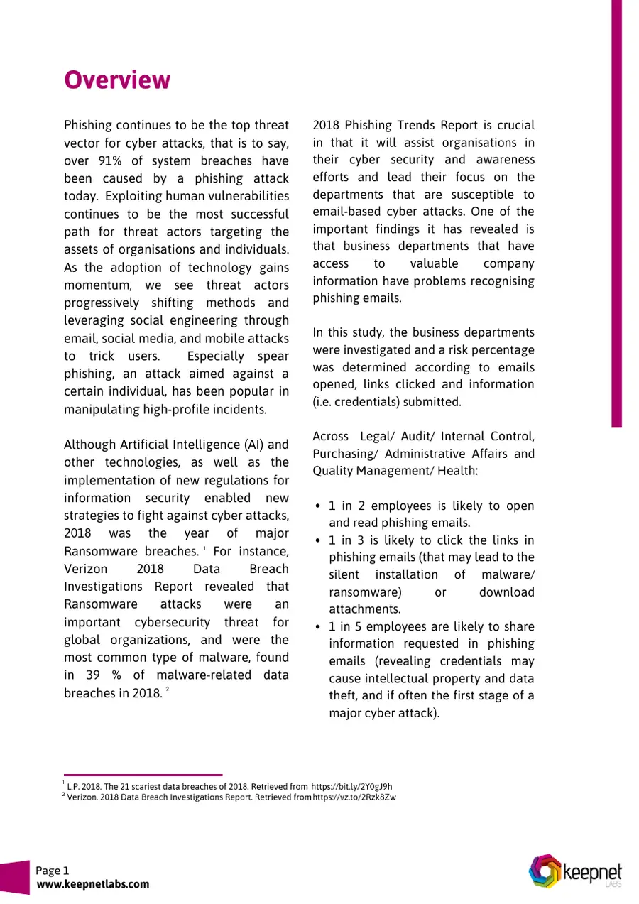 2018 Phishing Trends Report, page 3 of 10