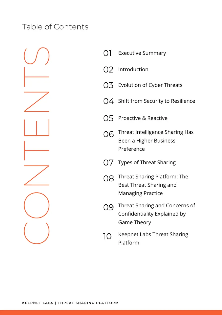 Threat Sharing, page 2 of 14